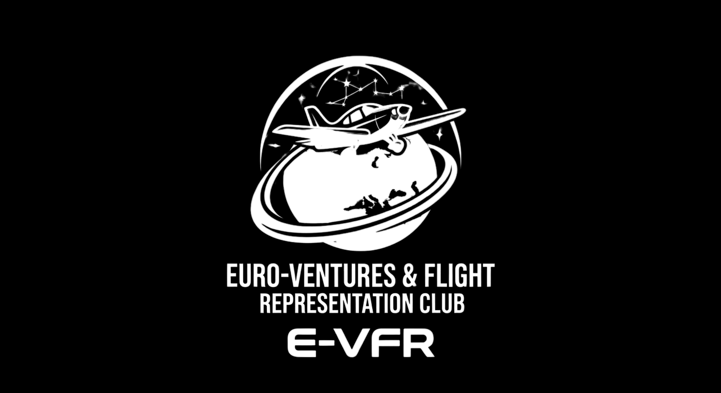 Aviation artwork for trans-European flight corridors.